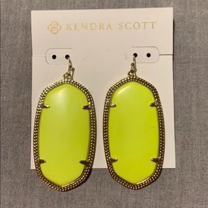 Kendra Scott Neon Yellow Danielle earrings